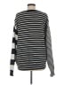 American Apparel Stripes Black Pullover Sweater Size M - photo 2