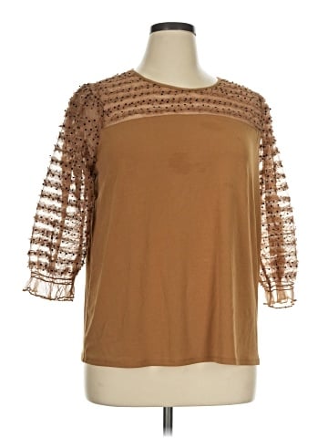 Cato 3/4 Sleeve Blouse (view 1)