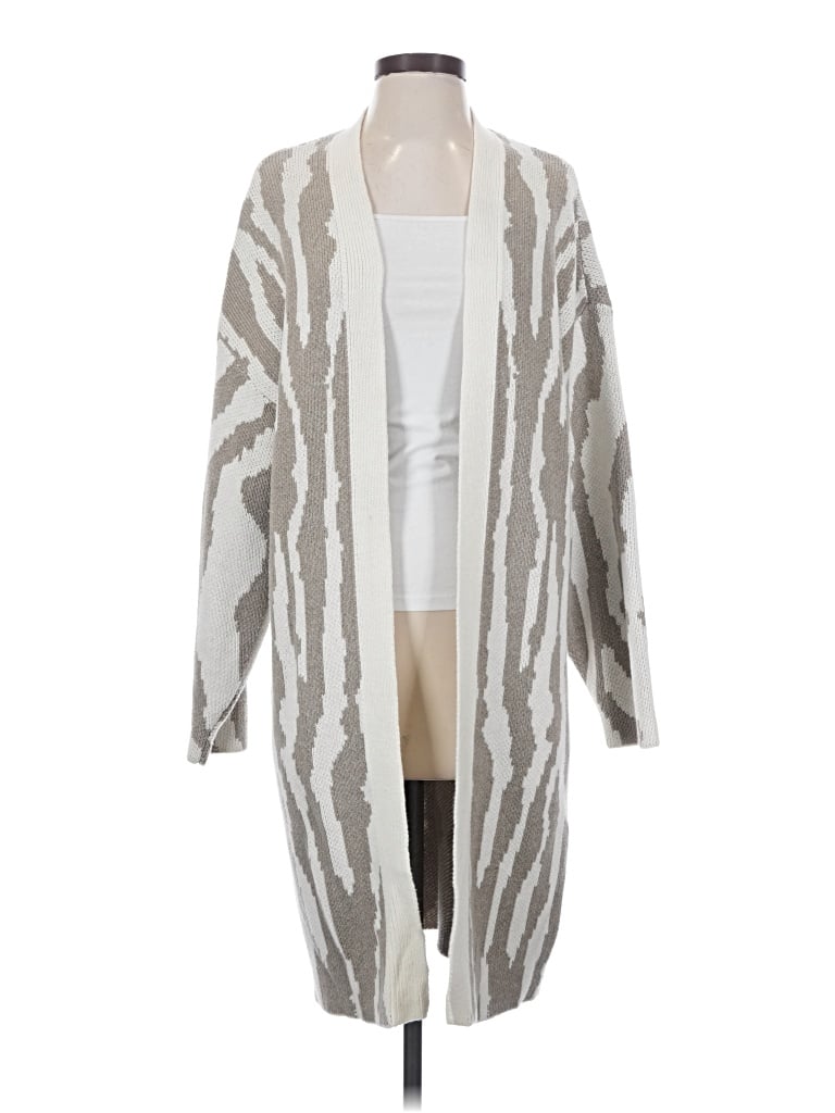 Pre-owned Express Outlet Cardigan Sweater In Silver