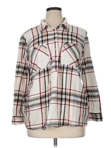 Style&Co Long Sleeve Button-Down Shirt (view 1)