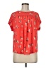 Ann Taylor LOFT 100% Polyester Red Short Sleeve Blouse Size M - photo 1