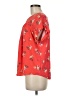 Ann Taylor LOFT 100% Polyester Red Short Sleeve Blouse Size M - photo 5