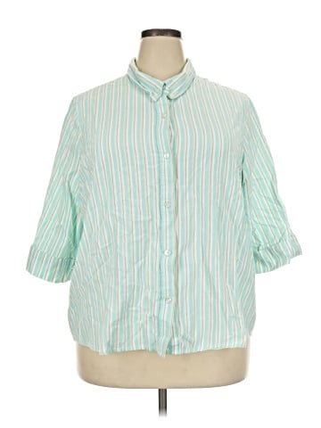 Blair 3/4 Sleeve Button-Down Shirt (view 1)