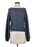 Debut 100% Polyester Tweed Blue Pullover Sweater Size XS - photo 1