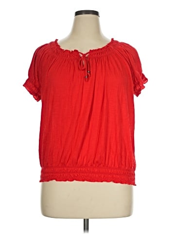 Faded Glory Short Sleeve Blouse (view 1)