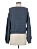 Debut 100% Polyester Tweed Blue Pullover Sweater Size XS - photo 2
