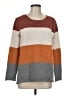 Pinque Color Block Brown Pullover Sweater Size M - photo 1