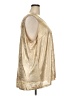 Roaman's Metallic Gold Sleeveless Blouse Size 26 (2X) - photo 4