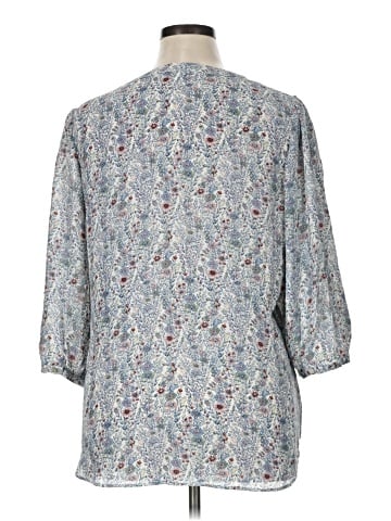 Rose + Olive 3/4 Sleeve Blouse (view 2)