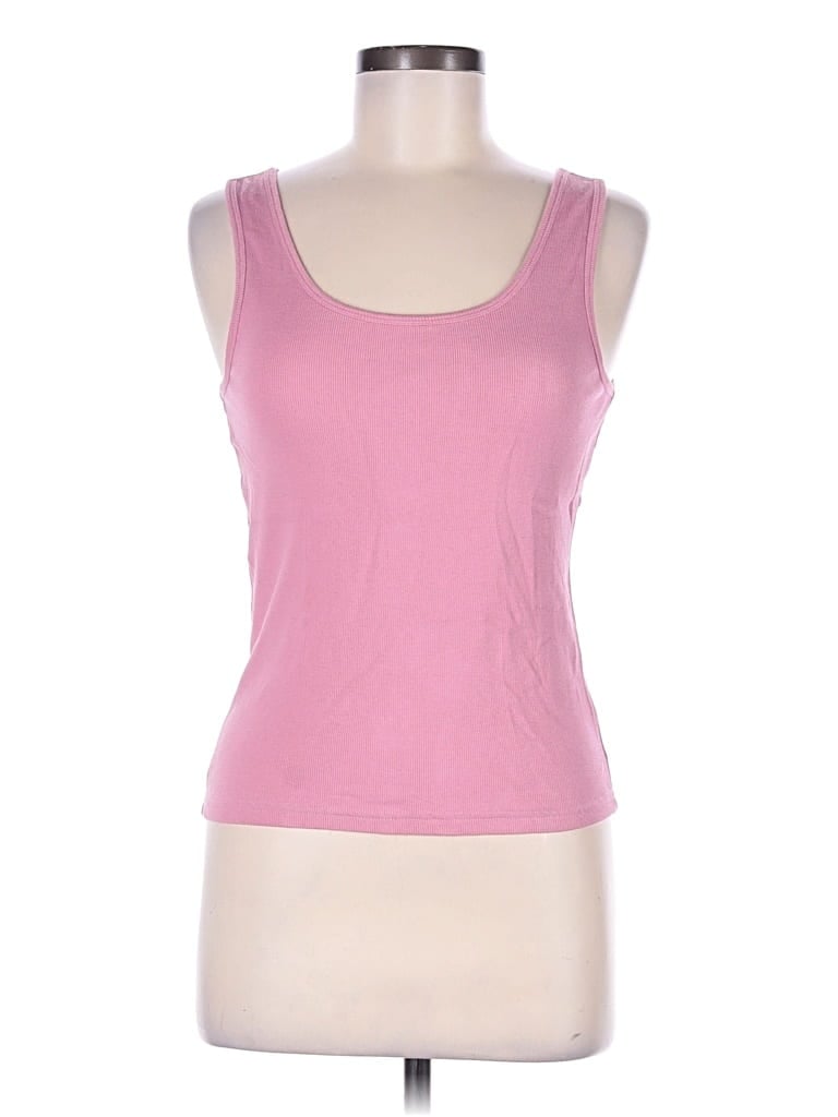 Pre-owned Open Edit Tank Top Pink Sweetheart Neckline Tops