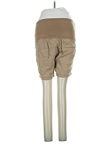 Isabel Maternity Khaki Shorts (view 2)