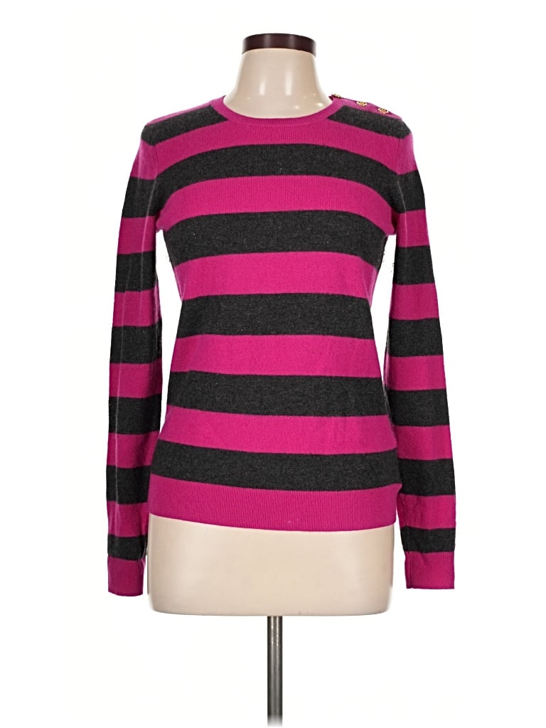 Pre-owned C By Bloomingdale's Cashmere Pullover Sweater In Pink