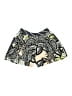 Topshop 100% Polyester Print Black Shorts Size 2 - photo 1