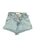 Zara Blue Denim Shorts Size 5 - photo 1