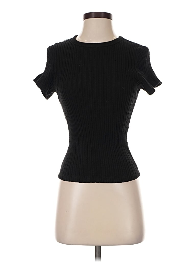 Pre-owned Monrow Pullover Sweater In Black