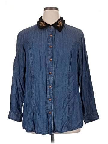 Soft Surroundings Long Sleeve Button-Down Shirt (view 1)
