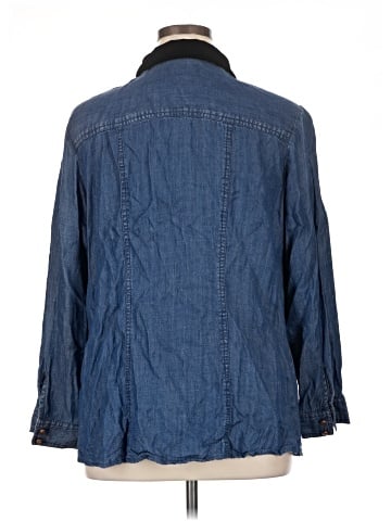 Soft Surroundings Long Sleeve Button-Down Shirt (view 2)