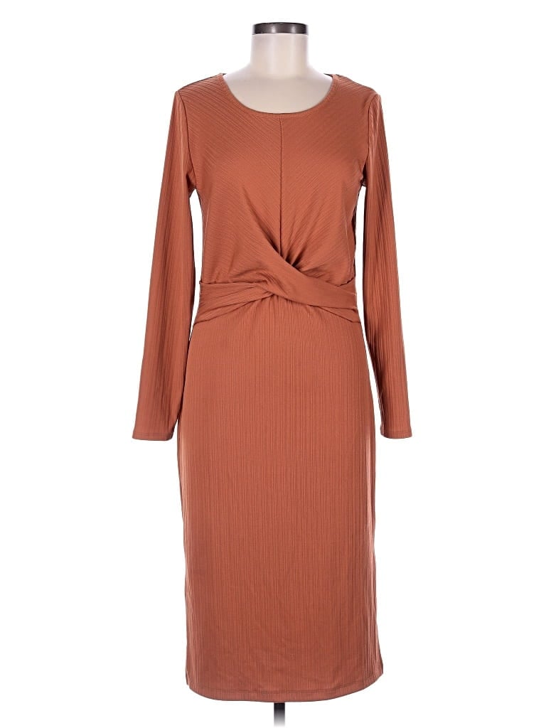 Pre-owned Nine West Casual Dress In Brown