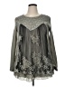 Simply Couture Gray Long Sleeve Blouse Size XL - photo 1