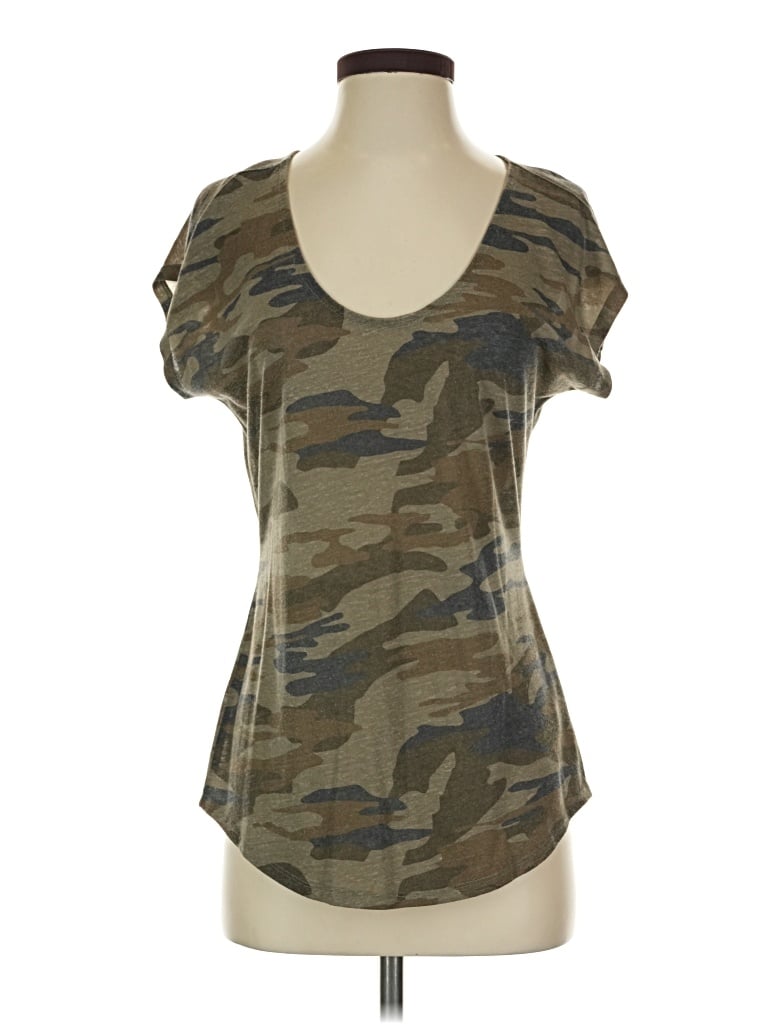 Pre-owned Express Short Sleeve T-shirt In Brown