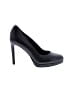 Nine West 100% Leather Black Heels Size 5 1/2 - photo 1
