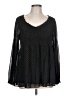 Valerie Stevens 100% Polyester Black Long Sleeve Blouse Size L - photo 1