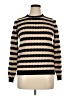 Les Copains Stripes Tan Turtleneck Sweater Size EU 46 / US 16 - photo 1