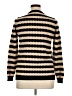 Les Copains Stripes Tan Turtleneck Sweater Size EU 46 / US 16 - photo 2