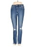 Just Black Hearts Blue Jeans Size 24 waist - photo 1