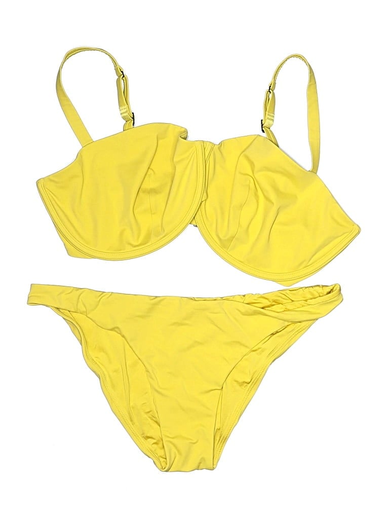 Pre-owned Cuup Two Piece Swimsuit In Yellow
