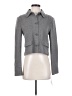 Amanda + Chelsea Solid Gray Jacket Size S - photo 1