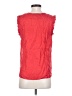 J.Crew 100% Silk Red Sleeveless Silk Top Size 4 - photo 2