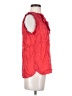 J.Crew 100% Silk Red Sleeveless Silk Top Size 4 - photo 4
