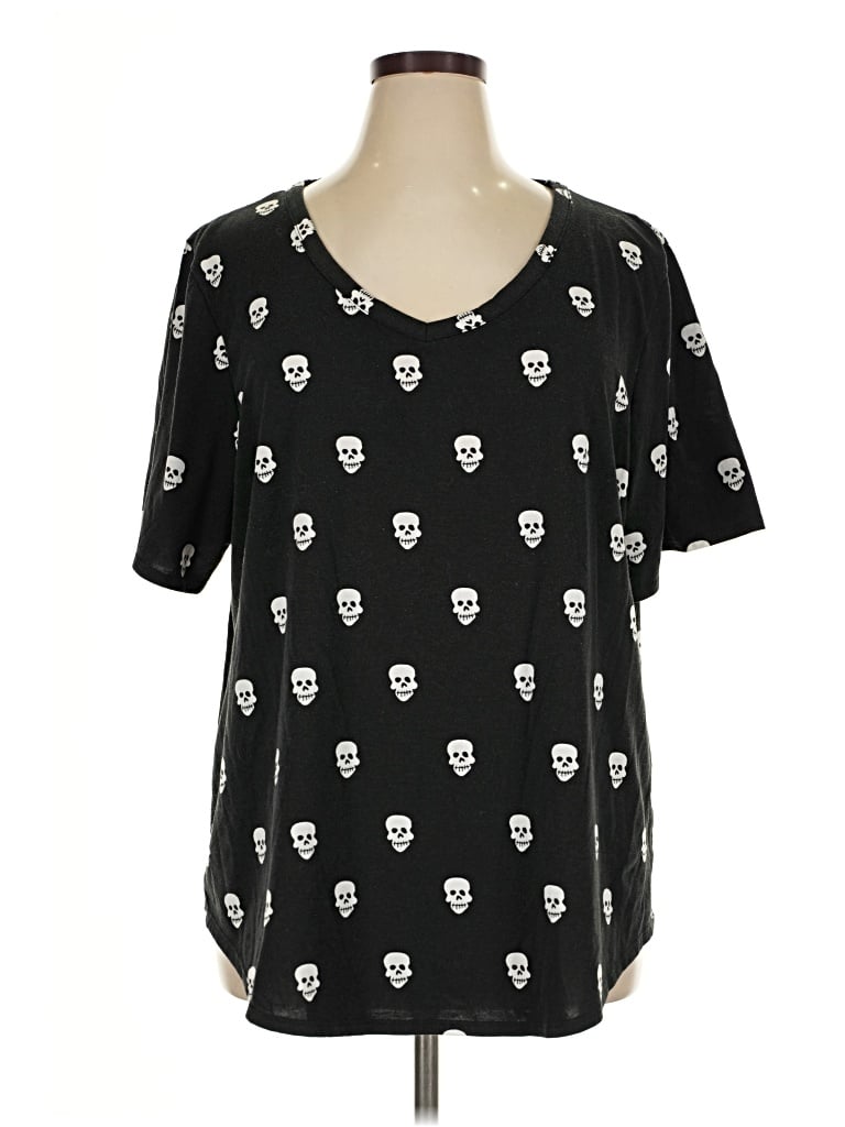 Pre-owned Lularoe Short Sleeve T-shirt In Black