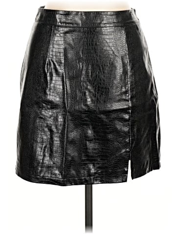 Glam Faux Leather Skirt (view 1)