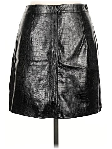 Glam Faux Leather Skirt (view 2)