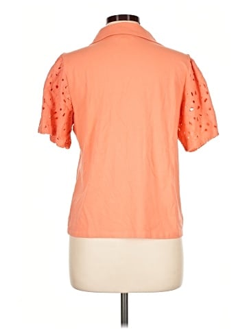 Karl Lagerfeld Paris Short Sleeve Blouse (view 2)