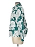 Unbranded Floral Teal Long Sleeve Blouse Size L - photo 5