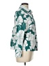 Unbranded Floral Teal Long Sleeve Blouse Size L - photo 4