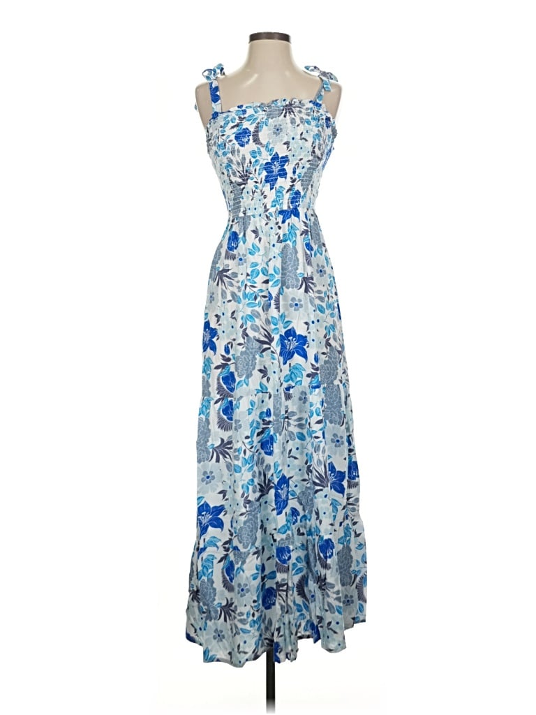 Pre-owned Japna Casual Dress In Blue