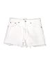 Zara White Denim Shorts Size 10 - photo 1