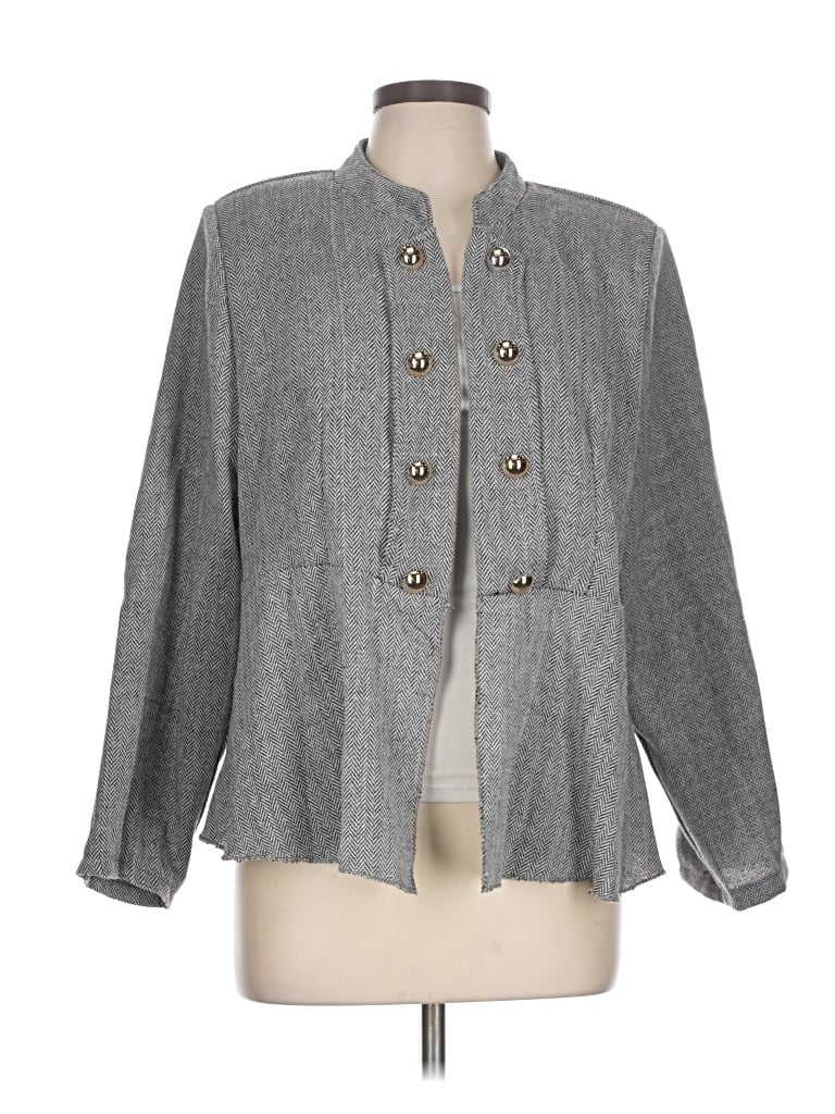 Pre-owned Shein Curve Cardigan Sweater In Gray
