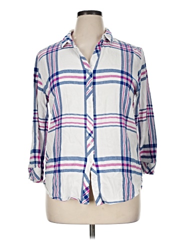 Hester & Orchard 3/4 Sleeve Button-Down Shirt (view 1)