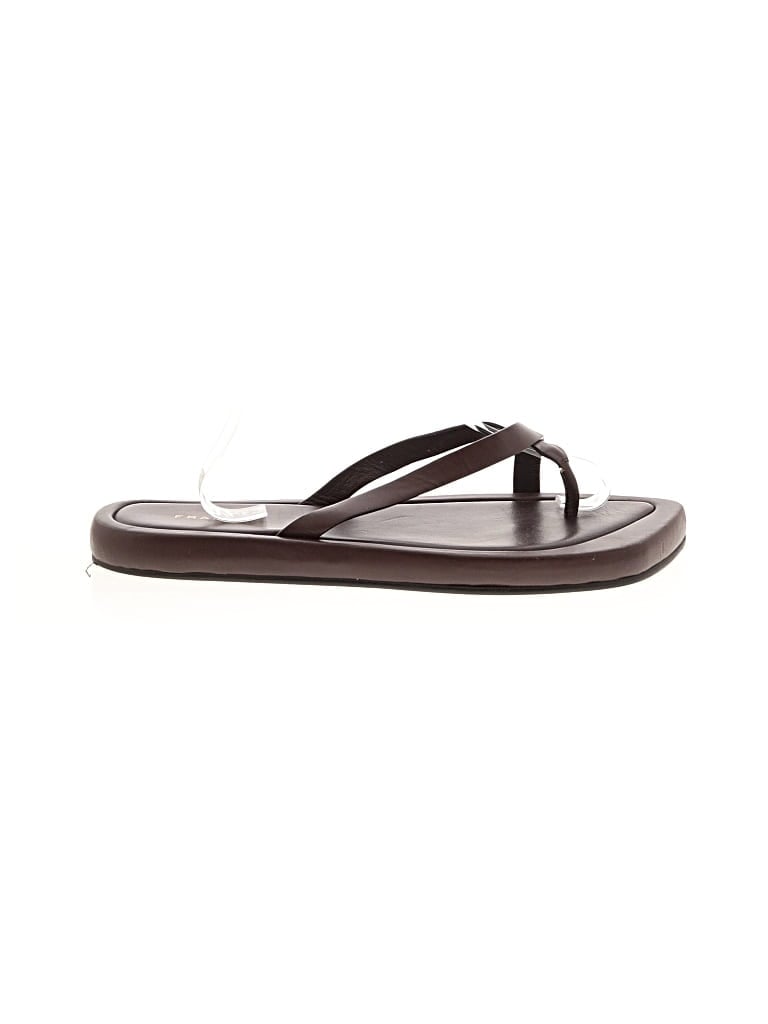 Pre-owned Frame Flip Flops In Brown