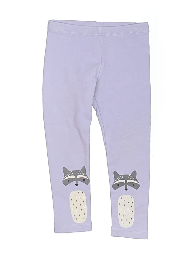 Pre-owned Tea Kids' Leggings In Purple