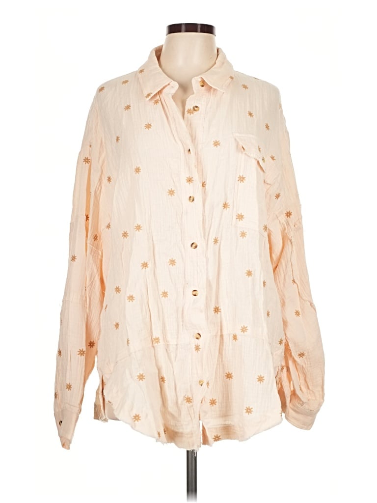 Pre-owned Easel Long Sleeve Blouse In Ivory