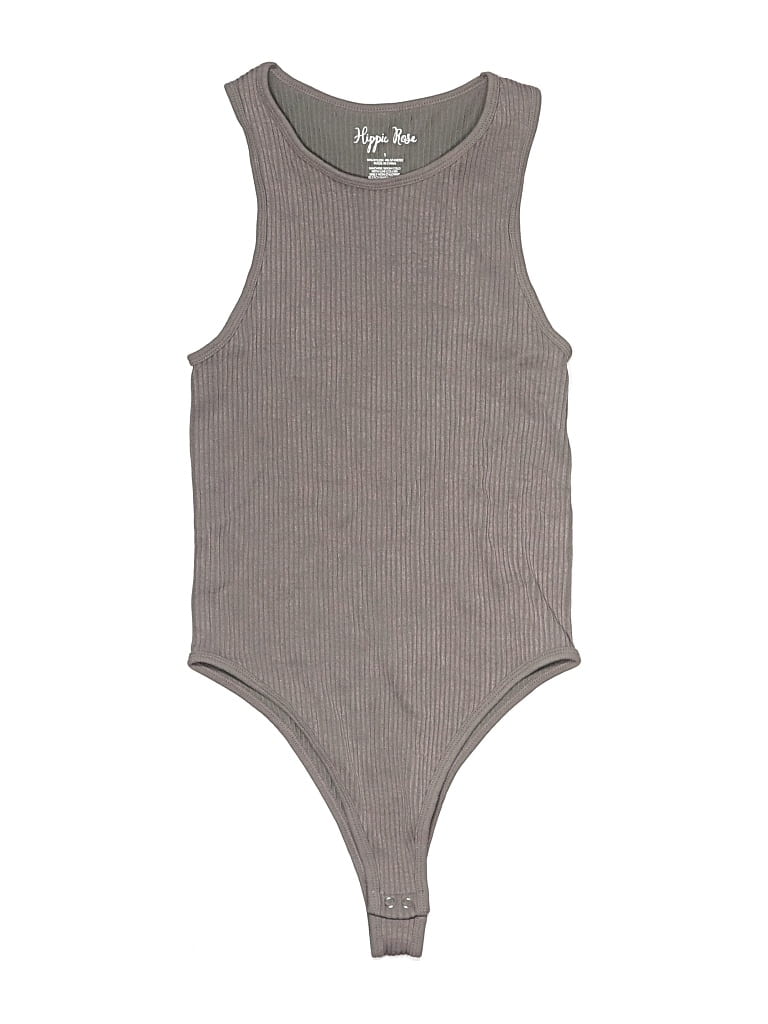 Pre-owned Hippie Rose Bodysuit In Gray