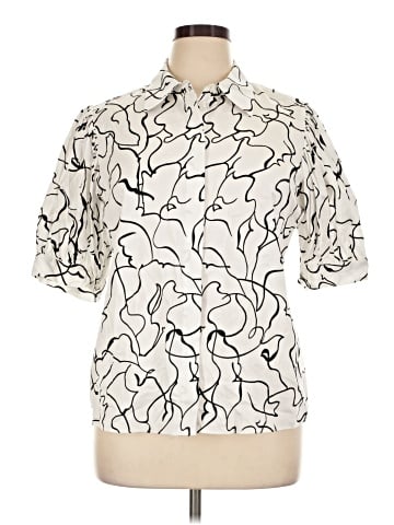 Elie Tahari Short Sleeve Blouse (view 1)