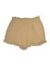 Unbranded Solid Tan Khaki Shorts Size XL - photo 1