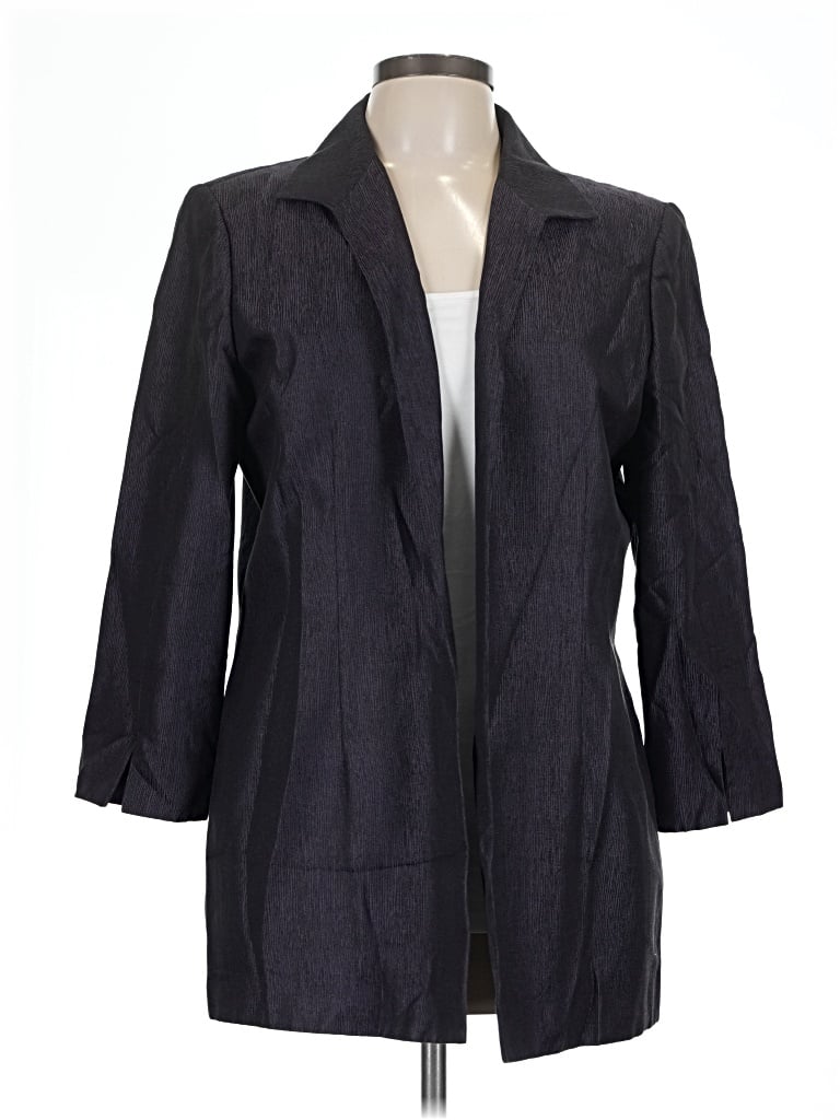 Pre-owned Dana Buchman Blazer Jacket In Gray
